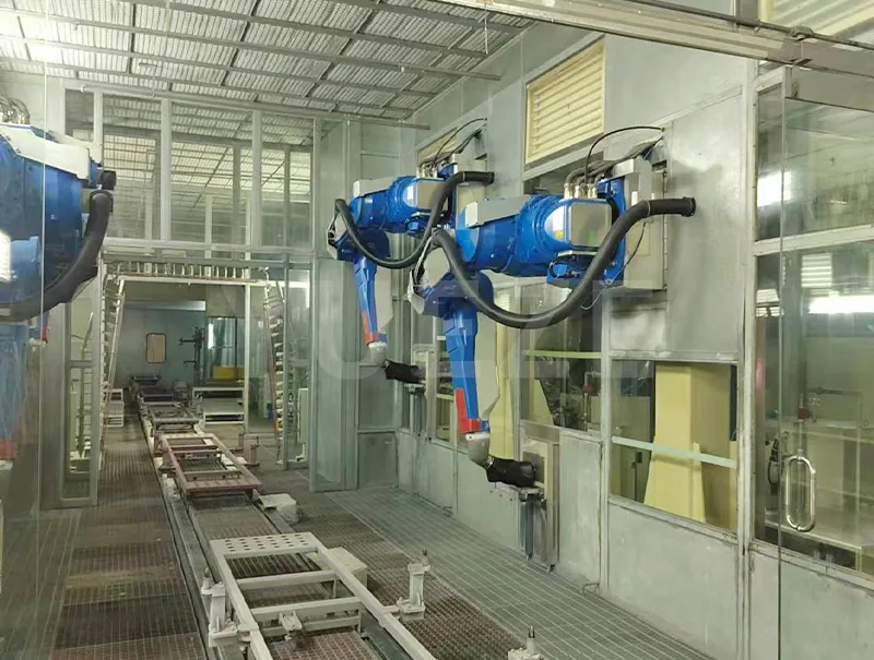Presná robotická striekacia kabína