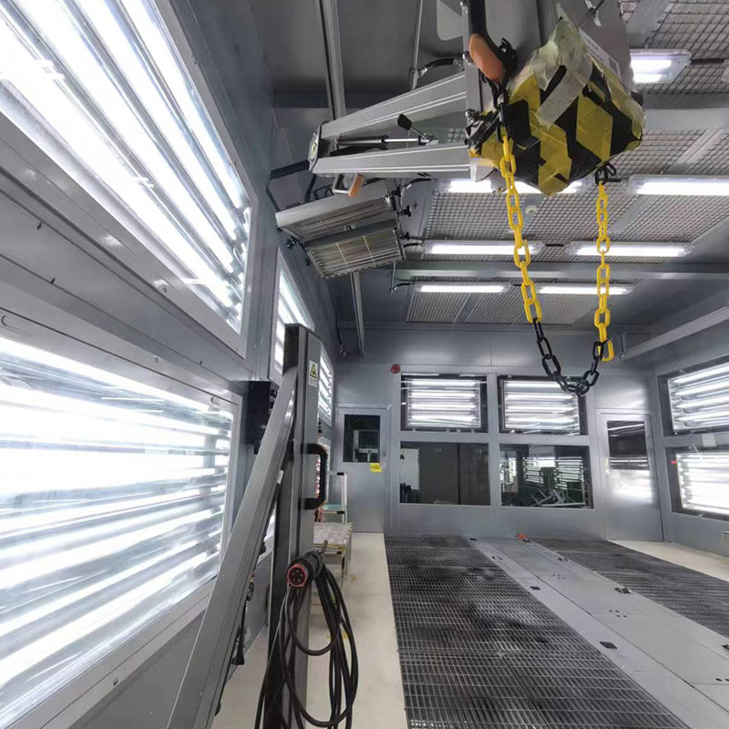 Automatická robotická striekacia kabína