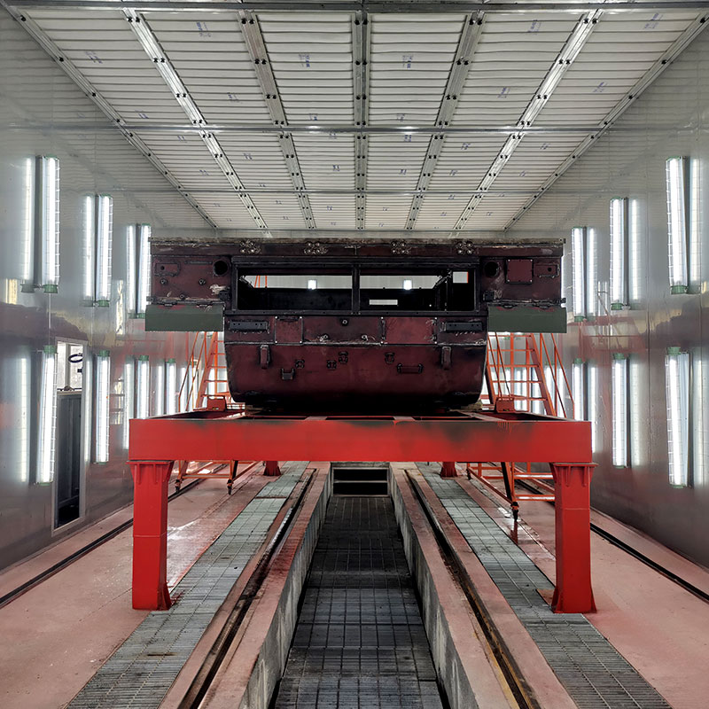 Automatická robotická striekacia kabína